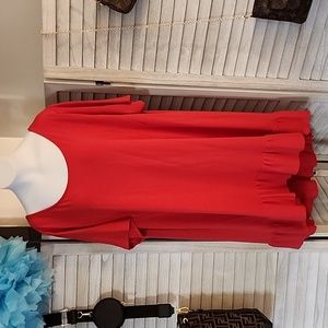 Logo Lounge brand womans short sleeve casual shirt/ swim suit cover up